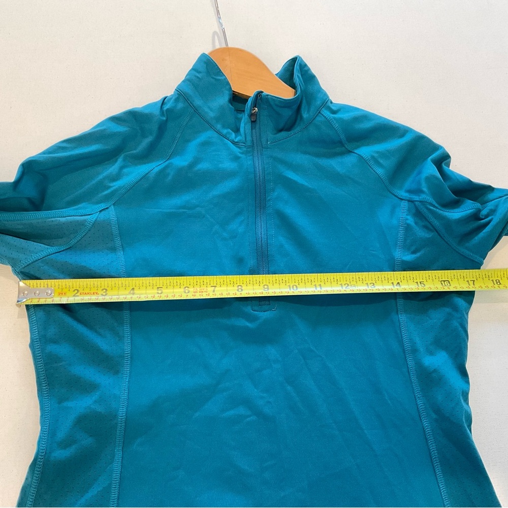 NWOT Runningskirts.com Women’s L Teal Half Zip Pullover Long Sleeve Running Vent - Picture 9 of 11